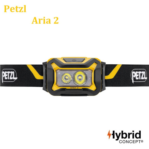 Челник Petzl Aria 2 Yellow Black 450 Lum Petzl Челници фенери лампи