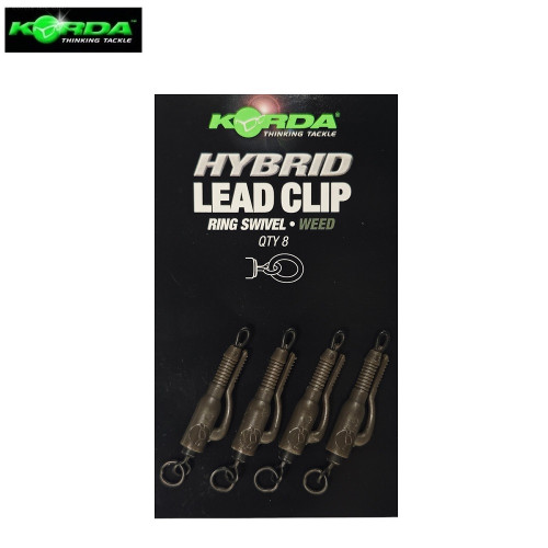 Korda Hybrid Lead Clips Ring Swivels клипс за олово с халка-Korda-Korda Hybrid Lead Clips Ring Swivels KHCW