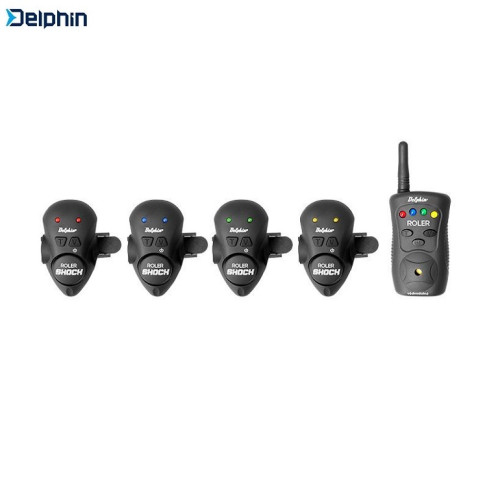 Комплект сигнализатори за риболов на сом DELPHIN ROLER SHOCK 4 + 1 Delphin Сигнализатори за риболов