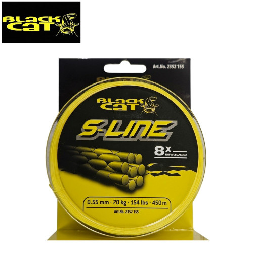 Плетено влакно Black Cat S-Line 8x Braid 180м-Black Cat-Black Cat S-Line 8x Braid 180м 2352-045