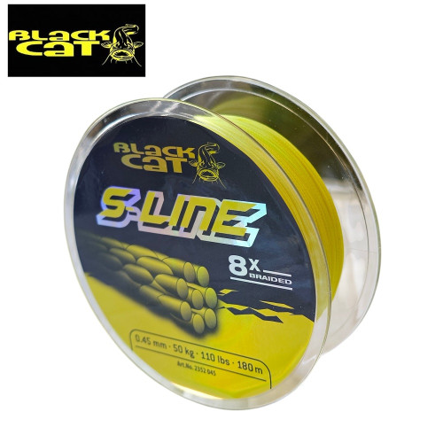 Плетено влакно Black Cat S-Line 8x Braid 180м-Black Cat-Black Cat S-Line 8x Braid 180м 2352-045