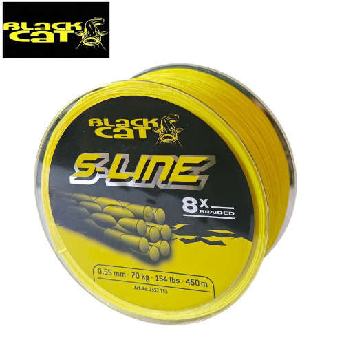 Плетено влакно Black Cat S-Line 8x Braid 450м-Black Cat-Black Cat S-Line 8x Braid 450м 2352-155