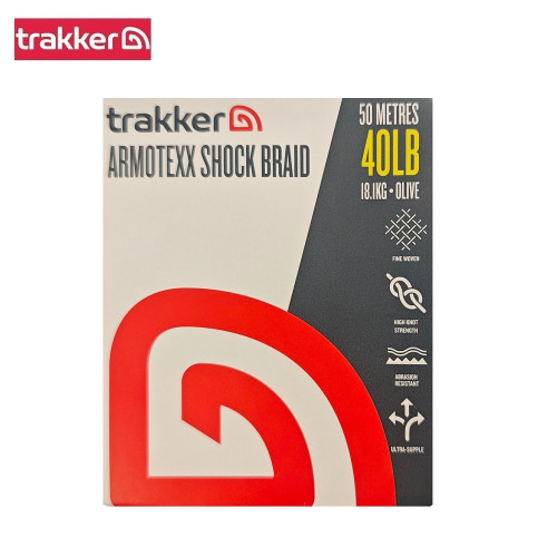 Плетен шок лидер Trakker Armotexx Shock Braid Trakker Шаранджийски поводи