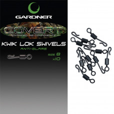 Бърза връзка Gardner Covert Kwik Lok Swivels Size 8