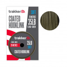 Повод с покритие Trakker Soft Coated Hooklink Green, 20м