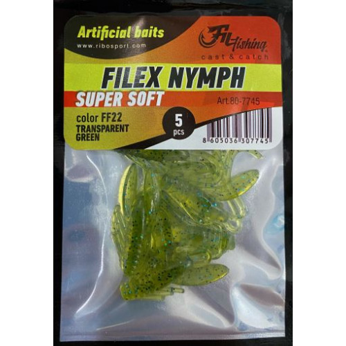 Силиконова нимфа Fil Fishing NYMPH - 5см_Fil Fishing