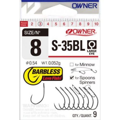 Куки без контра Owner S-35BL BARBLESS_Owner
