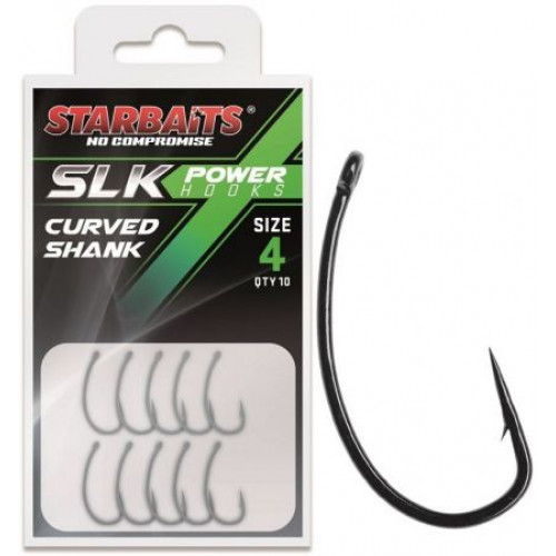 Куки Starbaits Power Hook Coated CURVED SHANK_Star baits