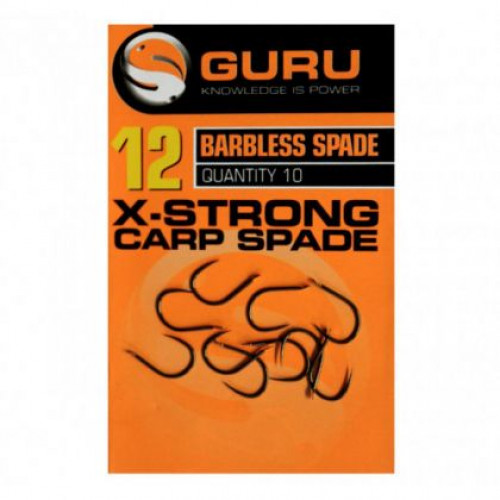 Куки Guru X-STRONG CARP SPADE - BARBLESS_Guru