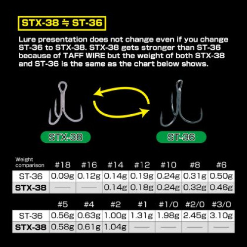Тройни куки Owner STX-38 ZINC_Owner