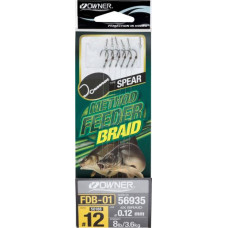 Вързани куки Owner METHOD FEEDER SPEAR BRAID - FDB-01
