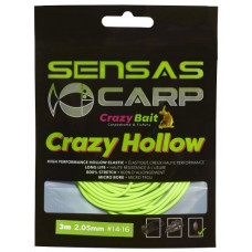 Кух ластик Sensas CRAZY HOLLOW ELASTIC 800% GREEN 2.05мм