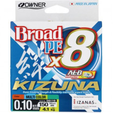 Плетено влакно Owner KIZUNA X8 MULTICOLOR - 150м