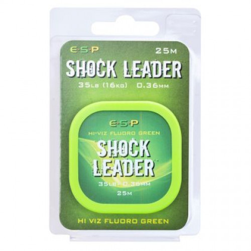 Повод ESP SHOCK LEADER FLUORO GREEN - 25м_ESP