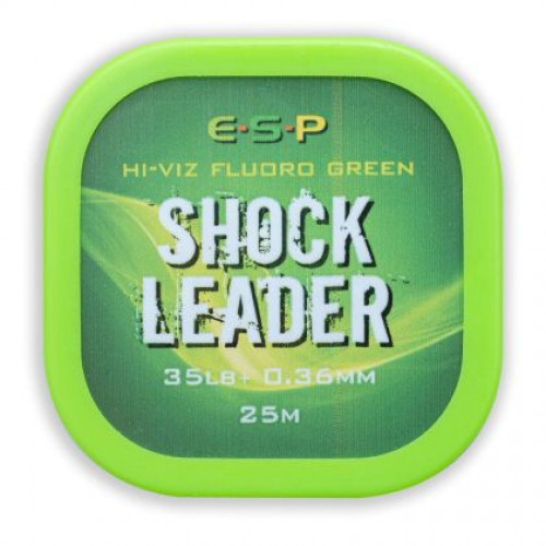 Повод ESP SHOCK LEADER FLUORO GREEN - 25м_ESP