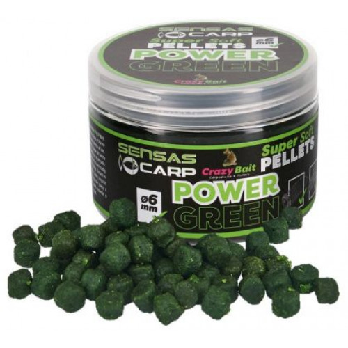 Меки Пелети Sensas SUPER SOFT PELLETS - POWER GREEN_Sensas