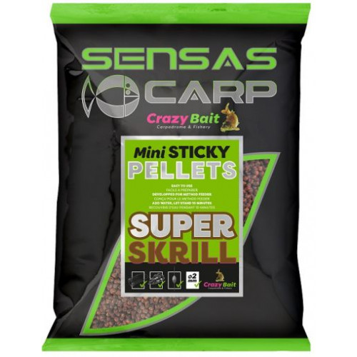Пелети Sensas MINI STICKY PELLETS - SUPER SKRILL_Sensas