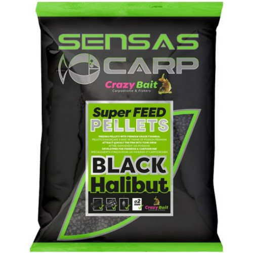 Пелети Sensas SUPER FEED - BLACK HALIBUT_Sensas