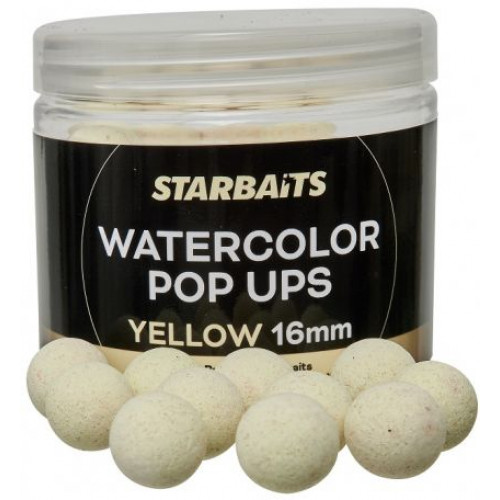 Плуващи топчета Starbaits WATERCOLOR POP-UPS YELLOW_Star baits