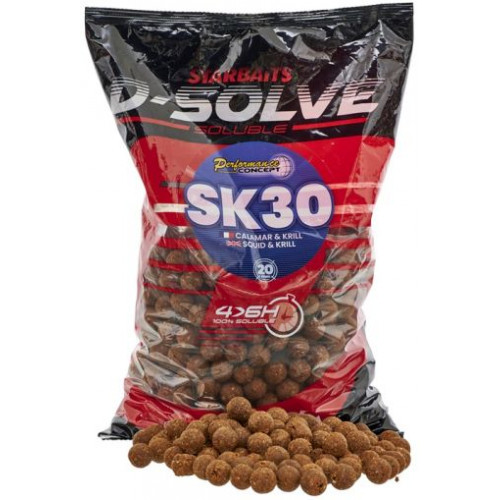 Бързоразградими топчета Starbaits D-SOLVE SK30 2.5KG_Star baits