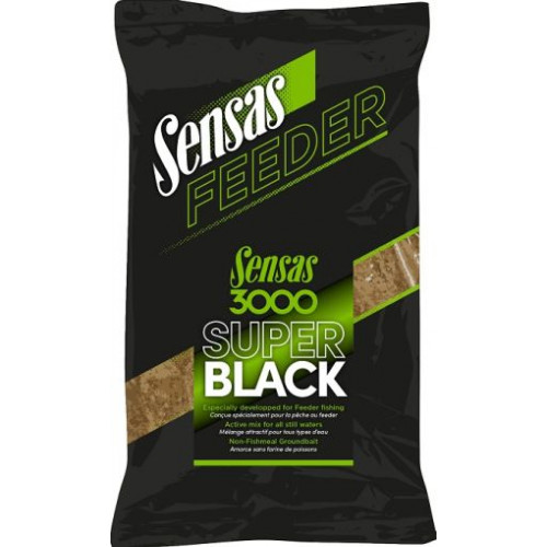 Захранка Sensas 3000 FEEDER - SUPER BLACK 1KG_Sensas