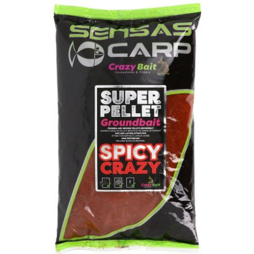 Захранка Sensas SUPER PELLET - SPICY CRAZY 1KG_Sensas
