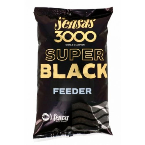 Захранка Sensas 3000 SUPER BLACK - FEEDER 1KG_Sensas