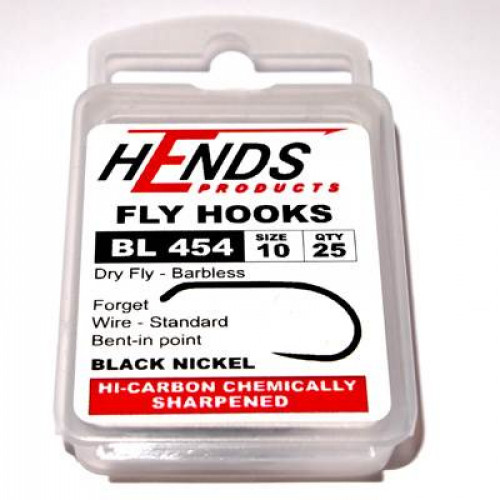 Hends Dry Fly Hooks 454 BL #10_Hends