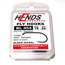 Hends Dry Fly Hooks 454 BL #18