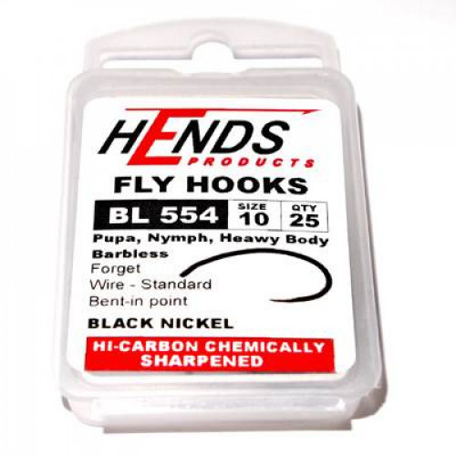 Hends Pupa Hooks 554 BL #10_Hends