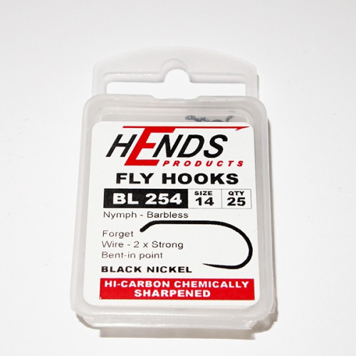 Hends Nymph Hooks 254BL  size 14_Hends