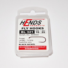 Hends Dry / Nymph Fly Hooks 321 BL #10