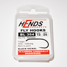 Hends Dry Fly Hooks 354 BL #12