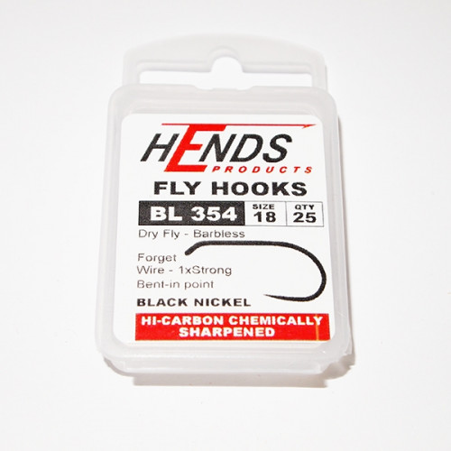 Hends Dry Fly Hooks 354 BL #18_Hends