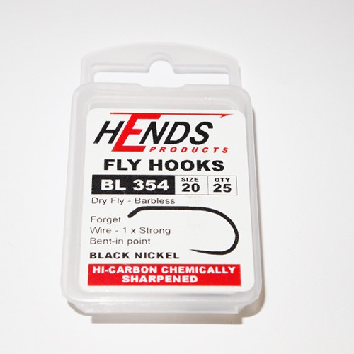 Hends Dry Fly Hooks 354 BL #20_Hends