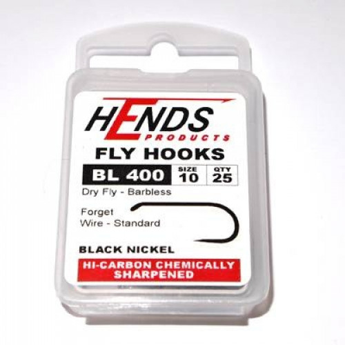 Hends Dry Fly Hooks 400 BL #10_Hends