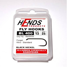Hends Dry Fly Hooks 400 BL #12
