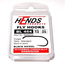 Hends Dry Fly Hooks 454 BL #12