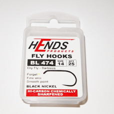 Hends Dry Fly Hooks 474 BL #14
