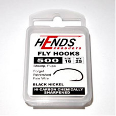 Hends Shrimp Fly Hooks 500 BL #16