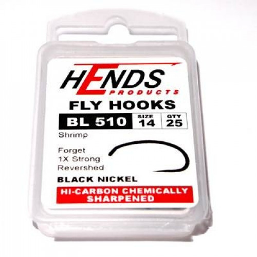 Hends Shrimp Hooks 510 BL #14_Hends