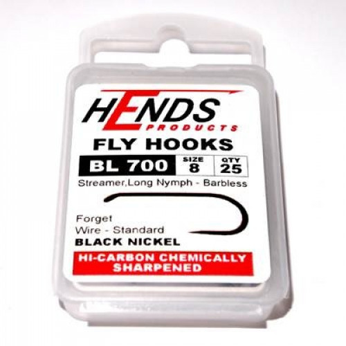 Hends Streamer 700 BL Hooks #8_Hends