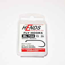 Hends Streamer Fly Hooks 724 BL #12