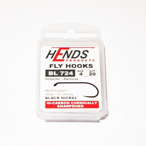 Hends Streamer Fly Hooks 724 BL #4_Hends