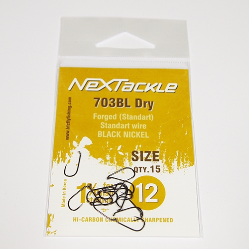 NEXTackle 703 BL Dry Fly Hooks size 12_NEXTackle