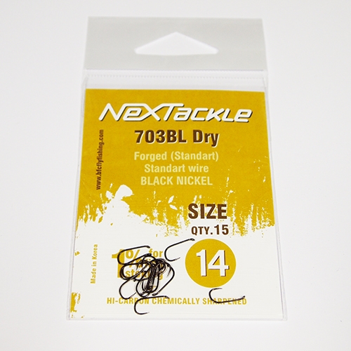 NEXTackle 703 BL Dry Fly Hooks size 14_NEXTackle