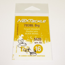 NEXTackle 703 BL Dry Fly Hooks size 16