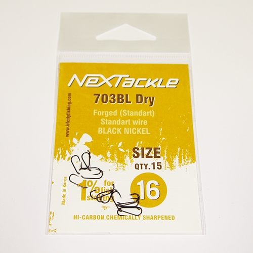NEXTackle 703 BL Dry Fly Hooks size 16_NEXTackle