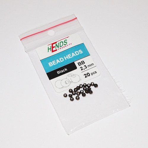 Hends Месингови Глави 2.3mm / 20бр Черни_Hends