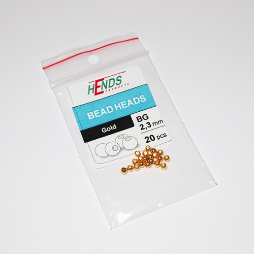 Hends Месингови Глави 2.3mm / 20бр Златни_Hends